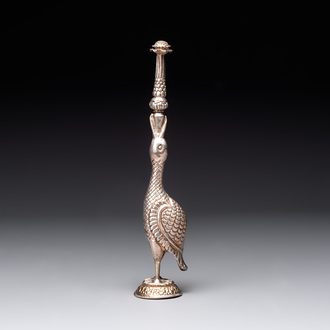 An Ottoman silver rose water sprinkler, 18/19th C.