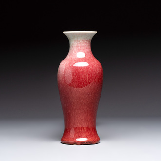 A Chinese langyao-type baluster vase, 19th C.