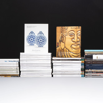 A collection of 61 Bonhams auction catalogues and magazines on European and Asian art, 2011-2021