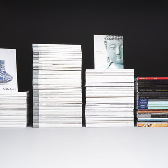 A collection of 93 auction catalogues on Asian Arts from Christie's and Sotheby's, 2007-2020