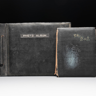 Two photo albums of a Japanese military academy and military operations in China, 1st half 20th C.