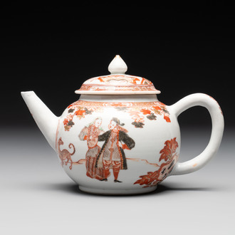 A Chinese verte-Imari 'Governor Duff' teapot, Yongzheng