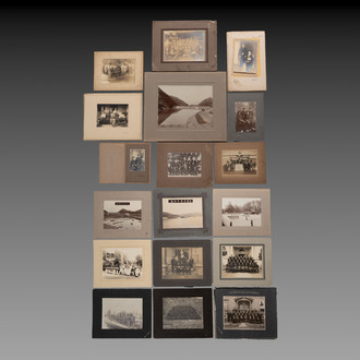 A collection of 18 Japanese military, academic and personal photographs, early 20th C.