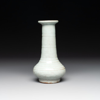 A Chinese Longquan celadon vase, possibly Yuan/Ming
