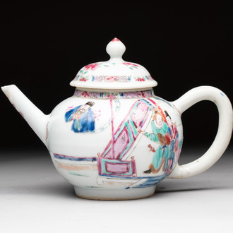 A Chinese famille rose 'Feng Yi Ting 鳳儀亭' teapot, Yongzheng