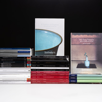 A collection of 38 Christies, Bonhams and Sotheby's auction catalogues on Chinese and Asian art, 2002-2021
