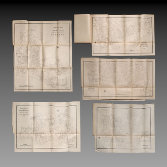 A collection of Land Assessment Schedules, issued by the Shanghai Municipal Council, dated 1927
