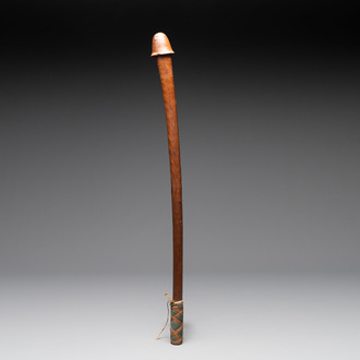 A rare wooden 'phallic' club, Kanak peoples, New Caledonia, 19th C.