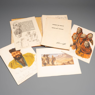 Alexandre Iacovleff (1887-1938): 'La croisière jaune', incl. 44 illustrations, lithography on paper, dated 1931-1932