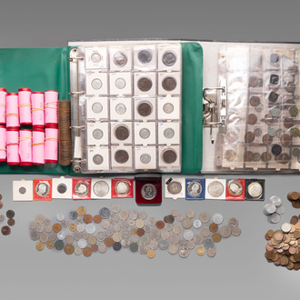 A comprehensive collection of ca. 1.317 British coins, various denominations and including silver coins, 19/20th C.