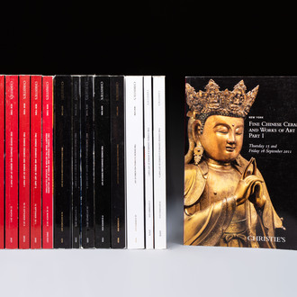 15 Christie's New York auction catalogues on Chinese ceramics and works of art, 2011-2019
