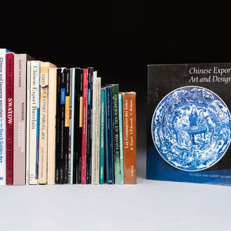 A varied collection of 15 books and 12 auction catalogues on Chinese arts,  1966-2022