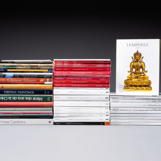 A varied collection of 58 books and catalogues on Chinese and Asian Arts, 1948-2020