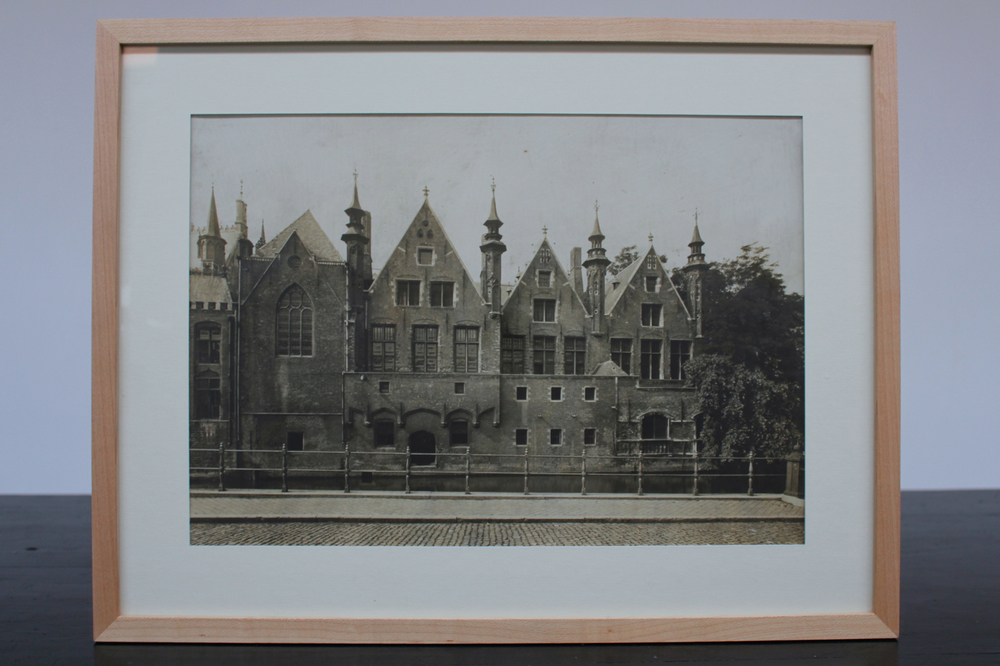 An albumen print of Bruges, late 19th C.