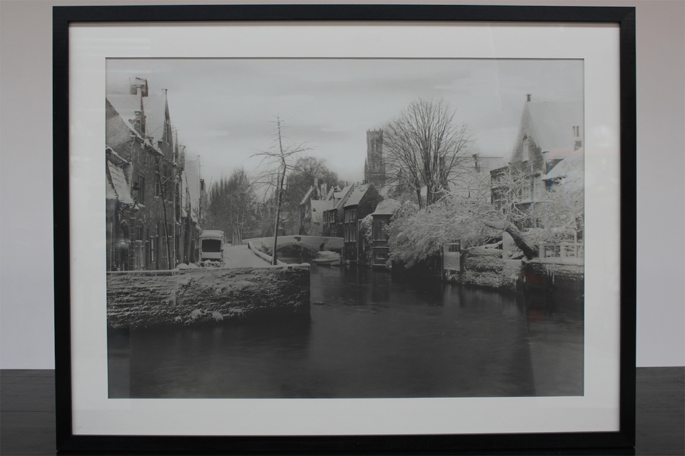Grande photo originale de Bruges, ca. 1937, Arthur Brusselle