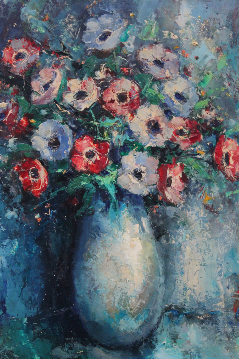 Bernard Bosschaert (1935- ), A still life with anemones, oil on panel