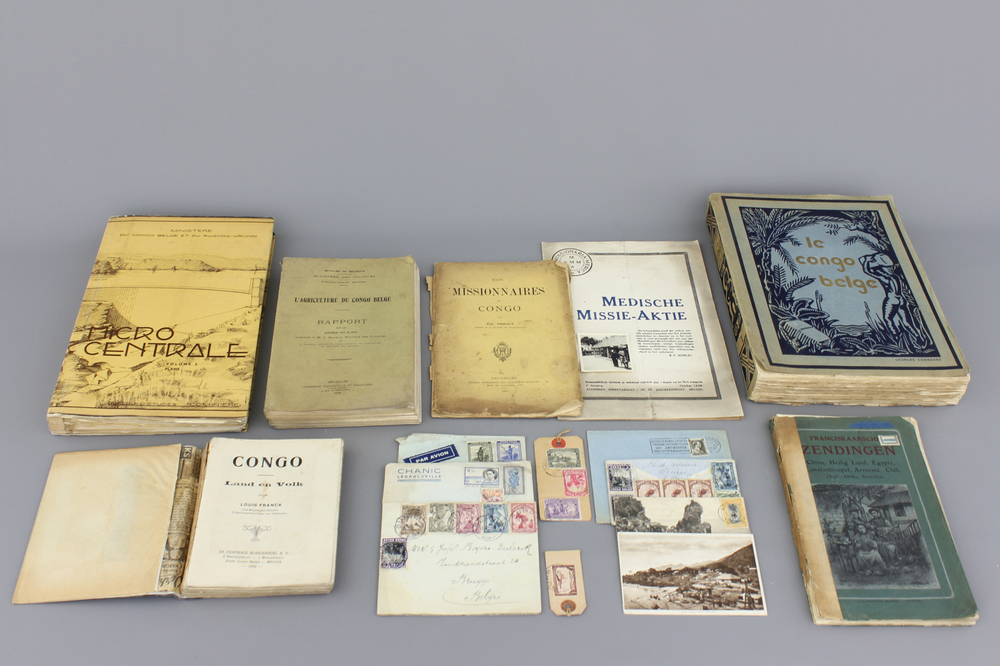 Collection de livres et de correspondance en relation avec le Congo