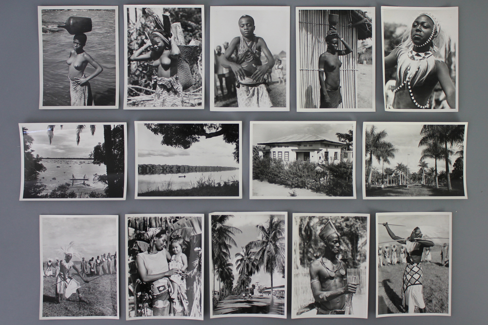 Collection de 27 photos en noir et blanc, Congo belge, dont la plupart Congopresse