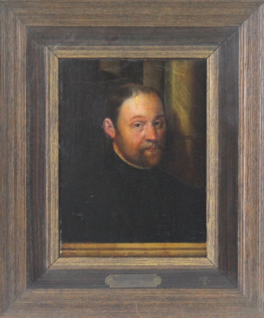 A portrait of a nobleman, Flemish school, 16th C.
