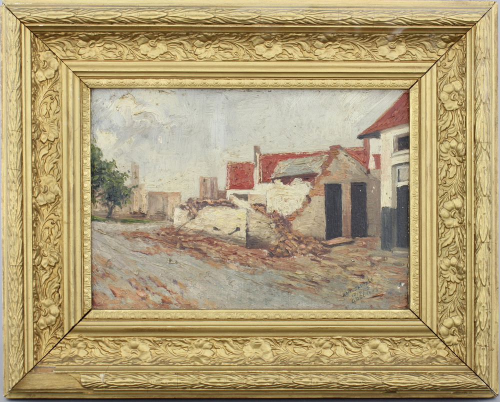 G. Deckers, A view of Ramskappelle, oil on canvas