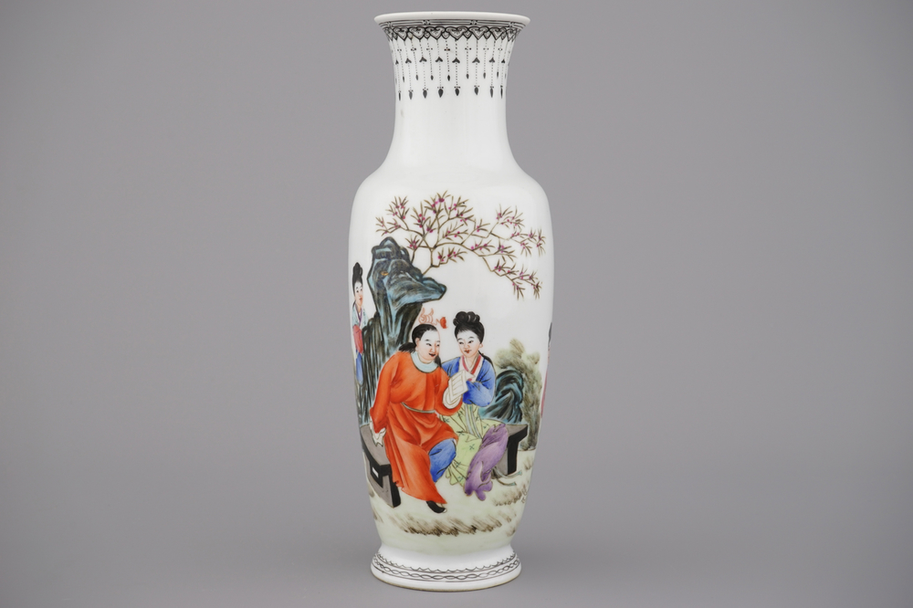 Vase fin chinois, R&eacute;publique, 20e