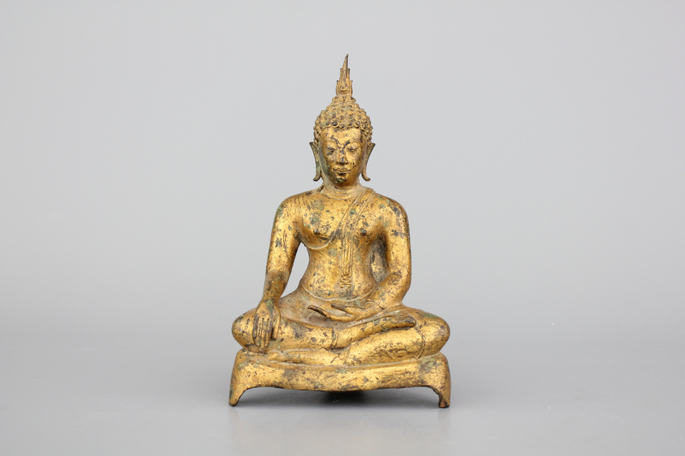 Thai Bronze Buddha - 19thC Thai Bronze Buddha - 19thC