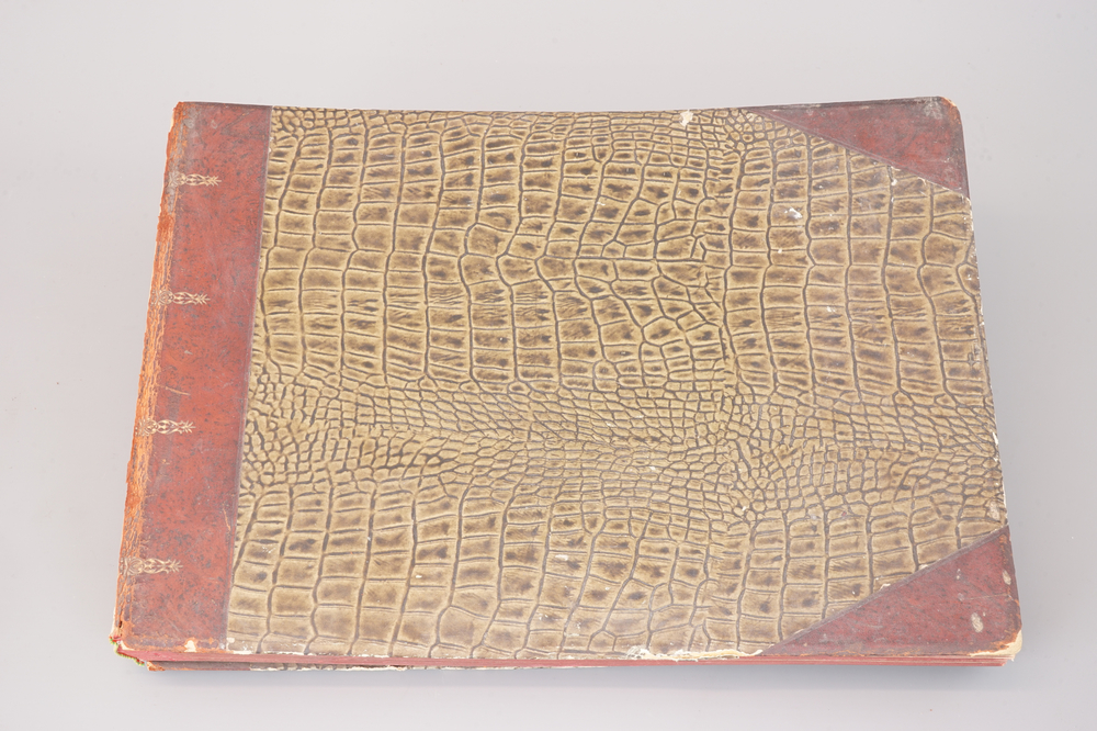 A photo album with albumine prints of Switzerland, 19/20th C.