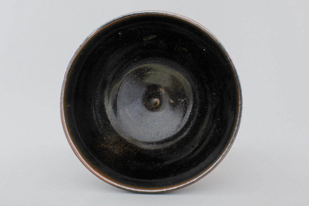 A Chinese black glazed bowl, presumably Song Dynasty