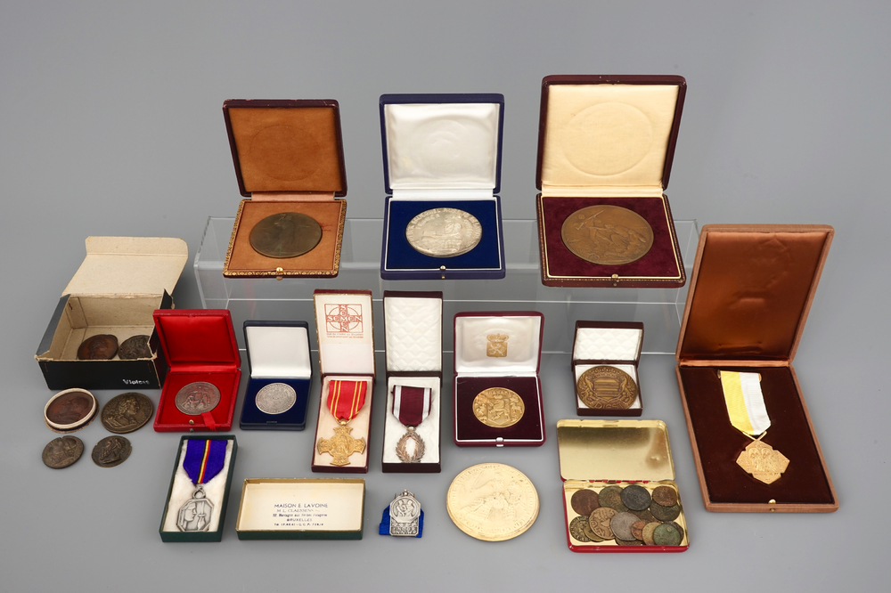 Een collectie medailles en munten, 17e/20e eeuw