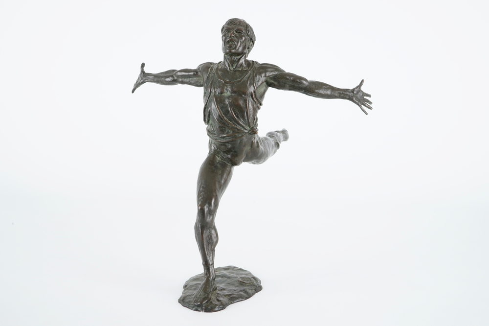 Ian Rank-Broadley: Figure en bronze d'un danseur de ballet, 20&egrave;me