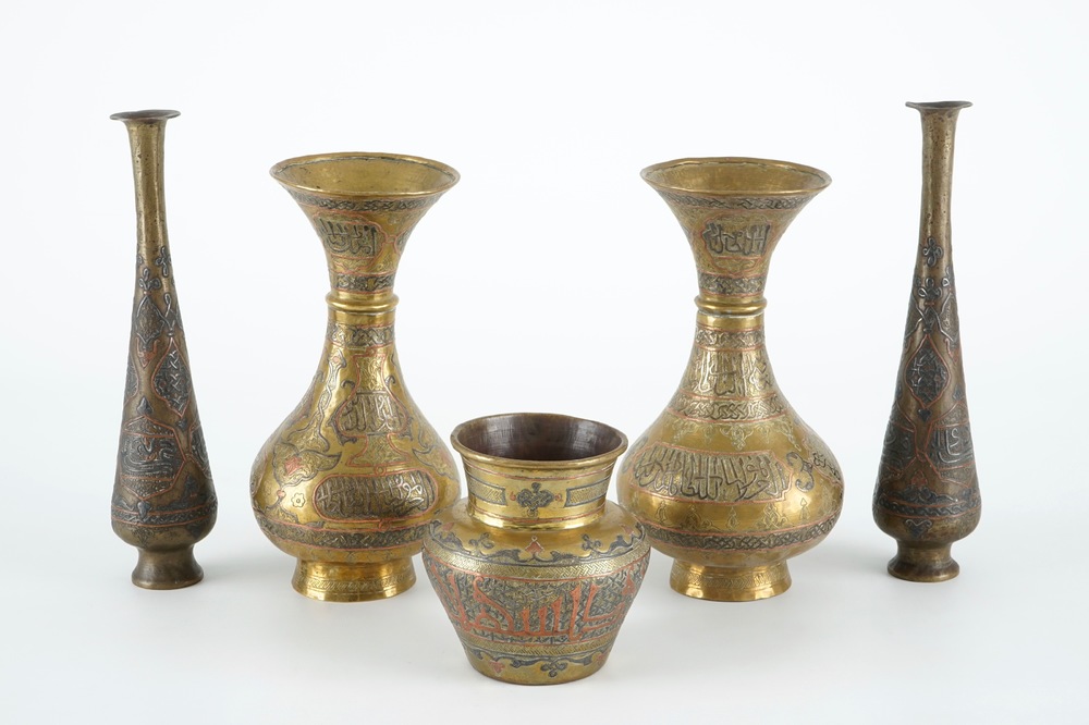 Twee paar koperen en een kleiner Egypte, eeuw - Rob Michiels Auctions