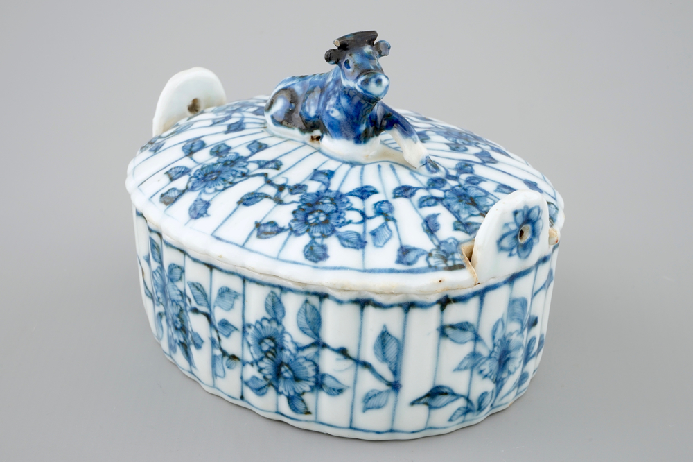 Een blauw-witte naar Delfts voorbeeld, Qianlong, 18e eeuw Rob Michiels