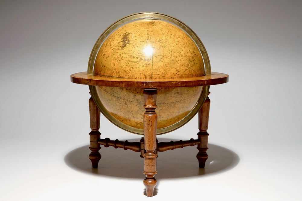 Un globe c&eacute;leste, George Frederick Cruchley, Londres, Angleterre, 3&egrave;me quart du 19&egrave;me