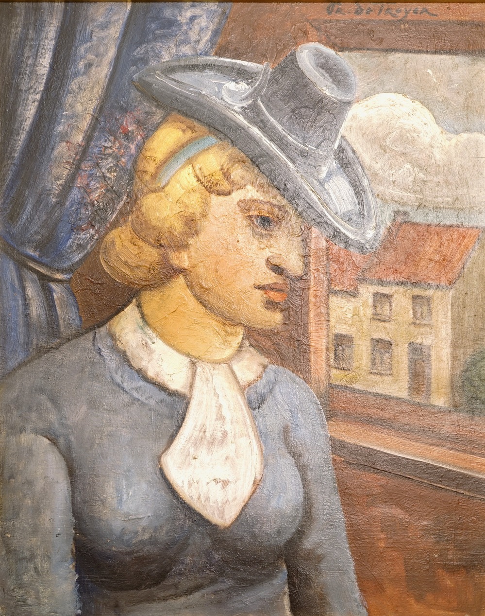 Prosper de Troyer (1880-1961), Portrait d'une dame, huile sur toile