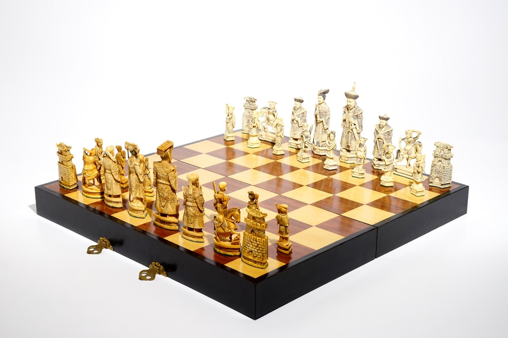 Ivory shop chess set