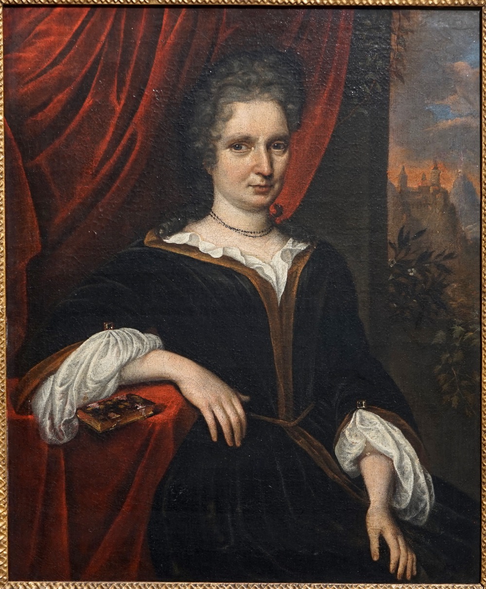 Hollandse School, 17e eeuw, Portret van een dame, gedat. 1693, olie op doek