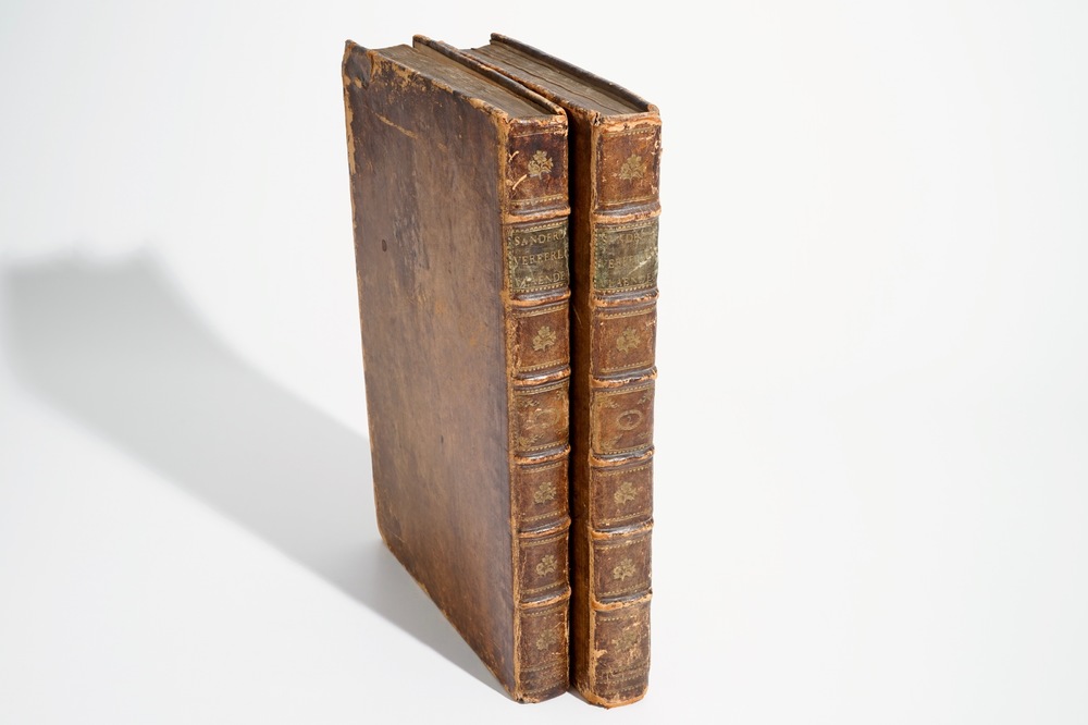 Verheerlykt Vlaandre, Flandria Illustrata, drie delen in twee volumes, Anthoni Sanderus, 1735
