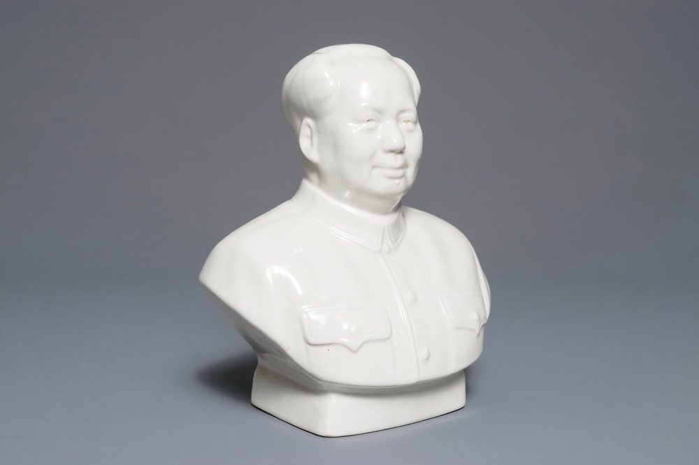 20世纪下半叶 毛泽东人物半身瓷雕
