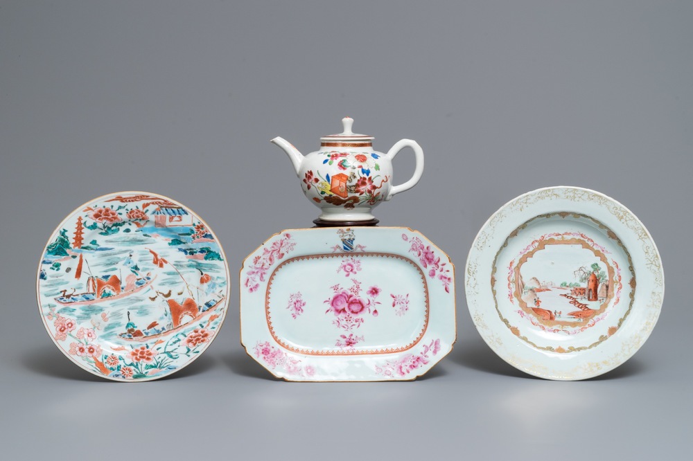 Een collectie divers Chinees famille rose porselein, Yongzheng/Qianlong