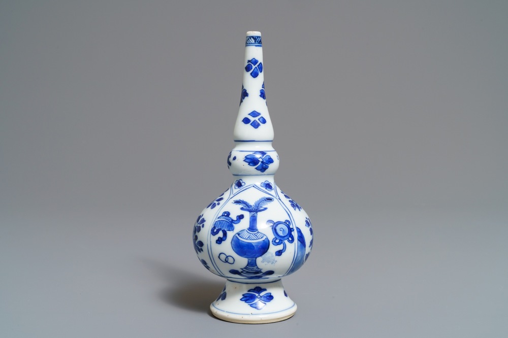 A Chinese blue and white Islamic market sprinkler, Kangxi