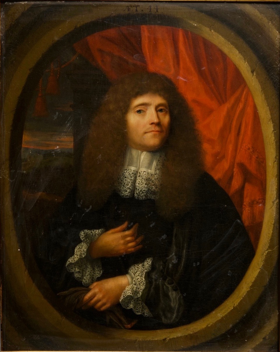Leermans, Pieter (Hollandse school, 1635-1706): Portret van een man, olie op paneel