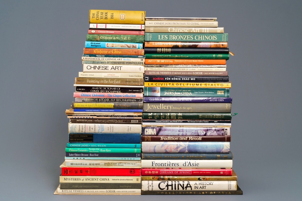 68 livres sur les aspects divers de l'art chinois,