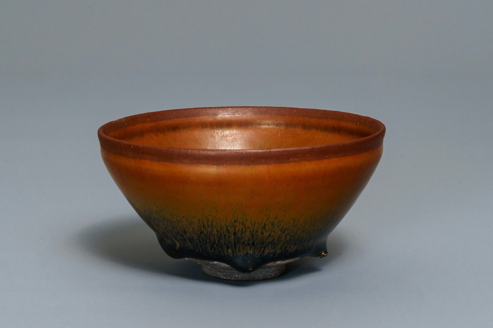 A Chinese jianyao 'hare's fur' tea bowl, Song
