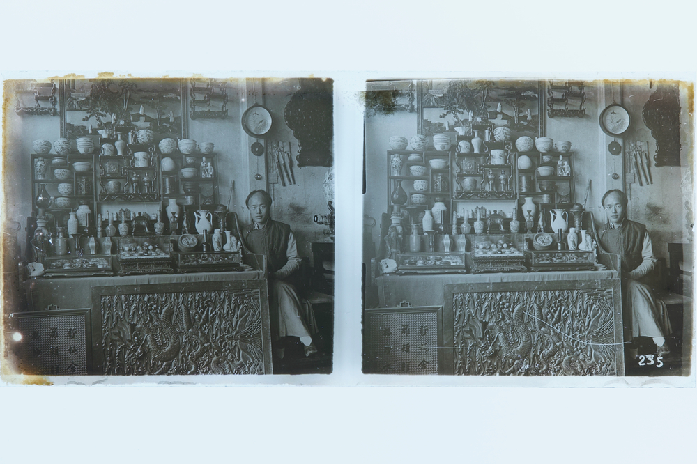 Une collection de 201 photos st&eacute;r&eacute;oscopiques de Chine sur plaques de verre, la plupart P&eacute;kin, vers 1903