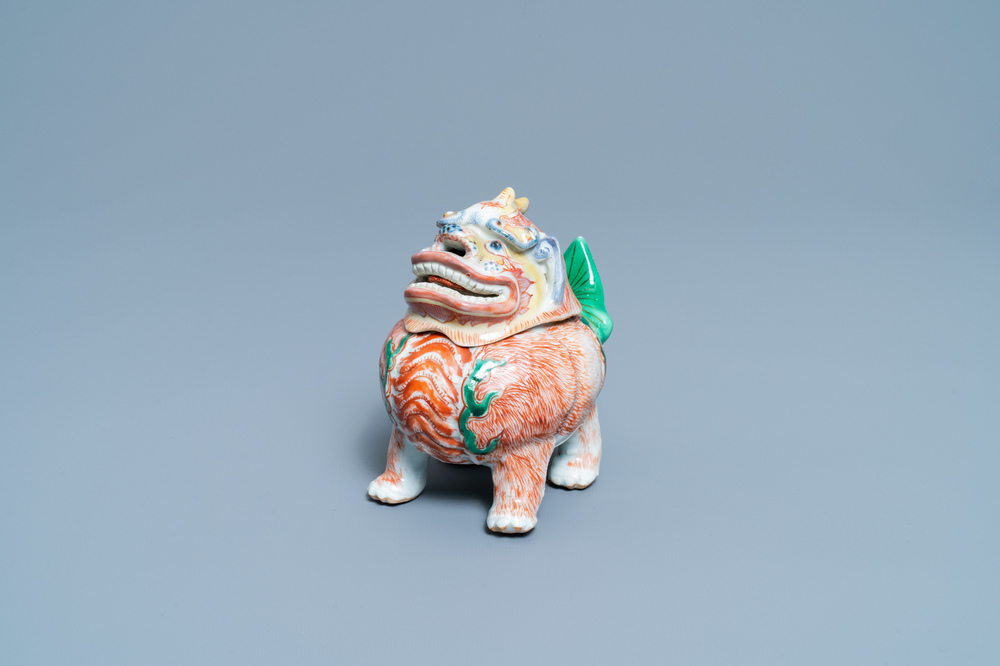 A Chinese wucai 'luduan' censer, Transitional period