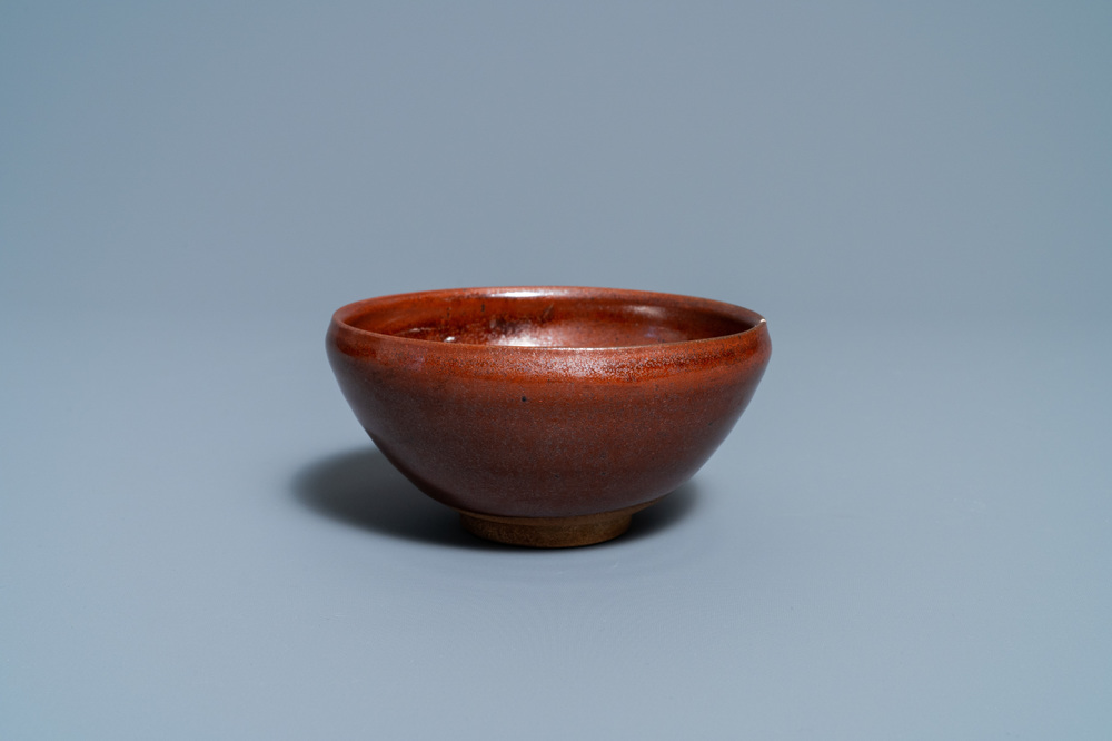 A Chinese persimmon-glazed bowl, Song or later