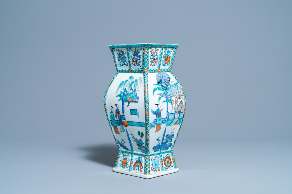 A Chinese doucai 'Xi Xiang Ji' vase, Qianlong/Jiaqing