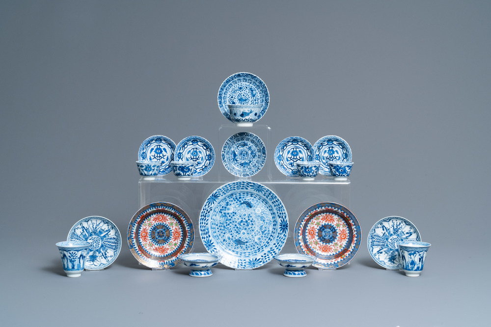 A varied collection of Chinese porcelain, 19th C.