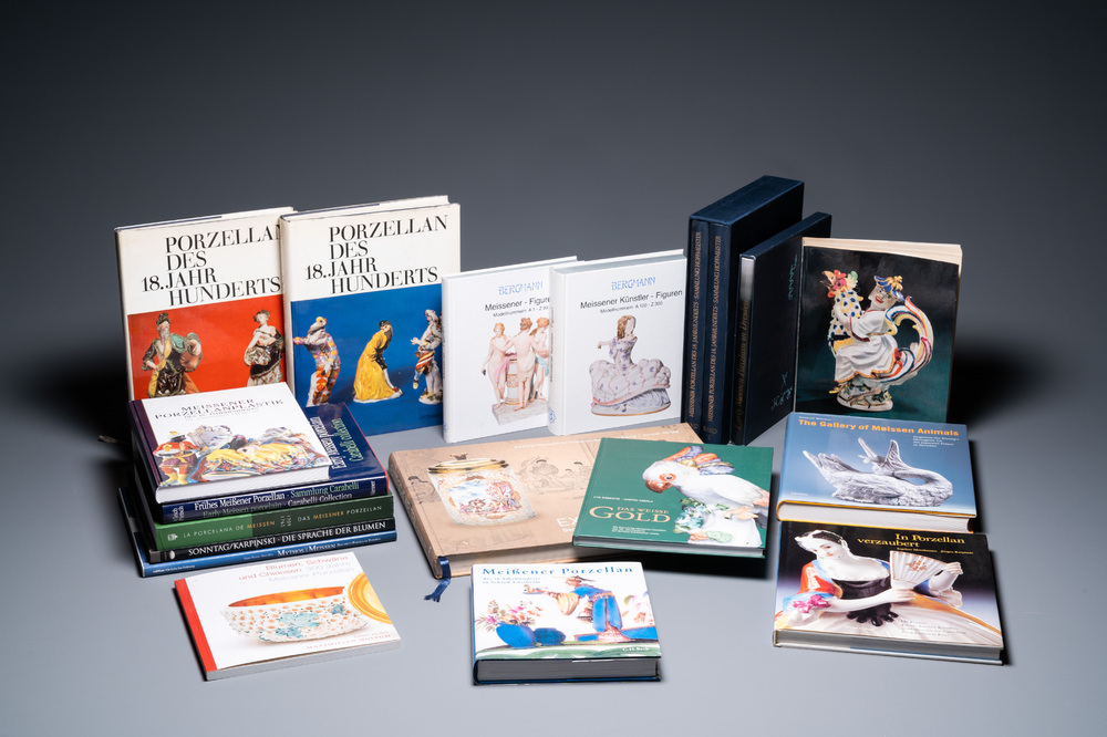 13 books on Meissen porcelain