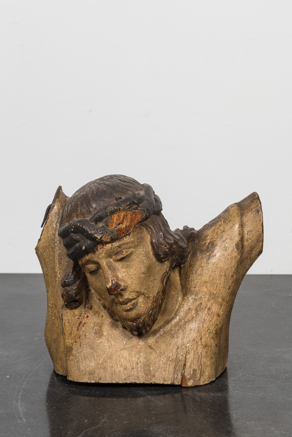 A polychrome wooden Christ, 17th C.